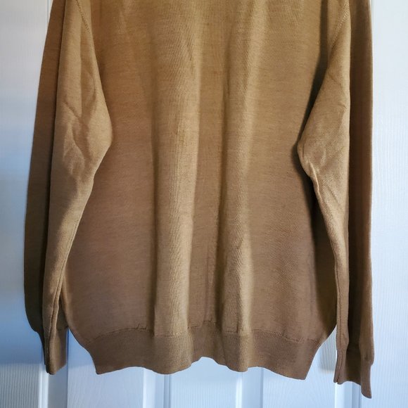 SAKS FIFTH AVENUE Men's Brown Long Sleeve Pullover Sweater XL Used - Picture 4 of 13